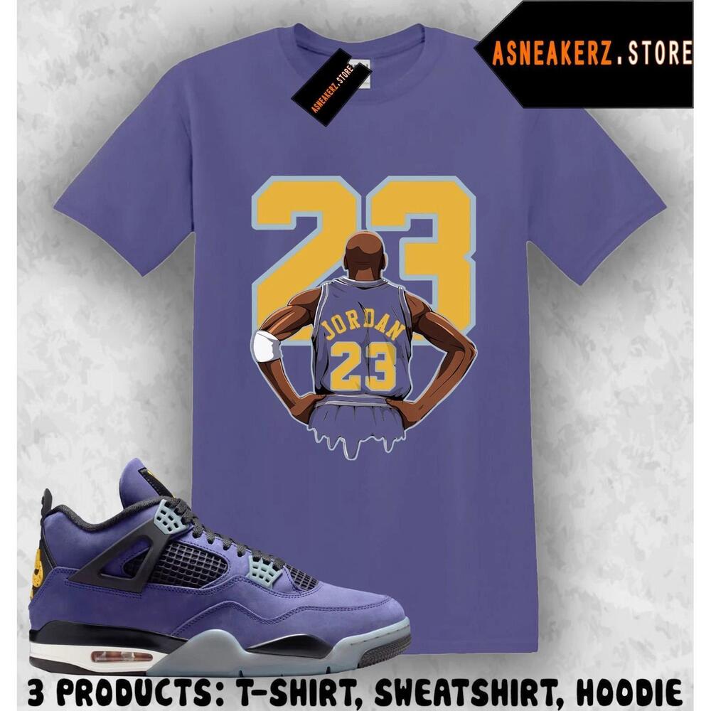 Shirt To Match Aj 4 Lakers Lakeshow 2026 Matching Tee Mj Back 23 T-Shirt
